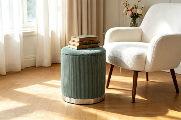 modern round ottoman luxury leather storage stool bench 2029 modern round ottoman luxury leather storage stool bench 2029