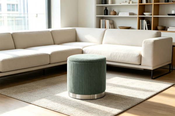 modern round ottoman luxury leather storage stool bench 2030 modern round ottoman luxury leather storage stool bench 2030