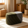 neutral ottoman luxury chair with storage set 2 piece antique leather bedroom stool 1