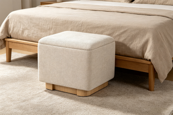 ottoman wood tufted leather round storage ottoman luxury chair 2026 ottoman wood tufted leather round storage ottoman luxury chair 2026