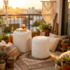pontoon boat ottoman embroidery