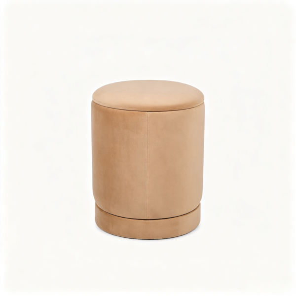 round leather storage ottoman with luxury matching chair 2026 round leather storage ottoman with luxury matching chair 2026