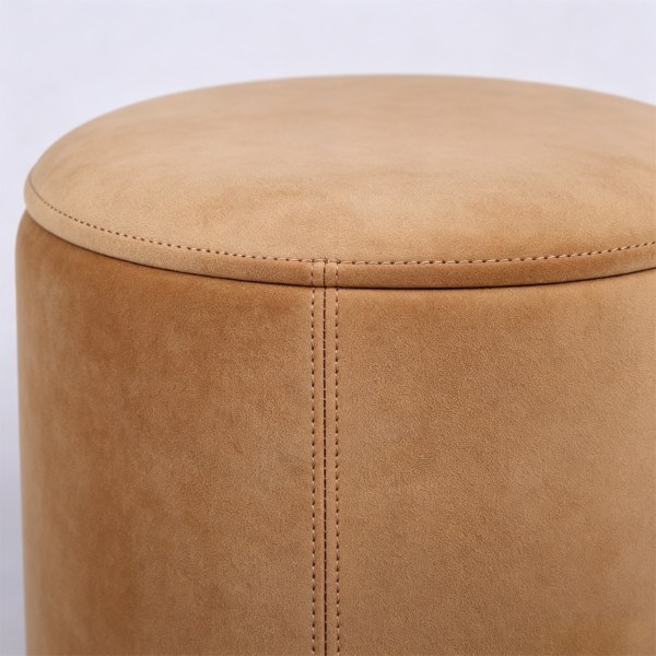 round leather storage ottoman with luxury matching chair 2028 round leather storage ottoman with luxury matching chair 2028