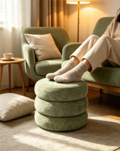 soft ottoman luxury chair set