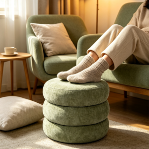 soft ottoman luxury chair set