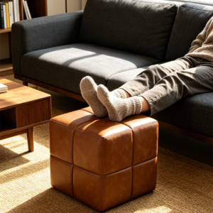 square tufted ottoman storage