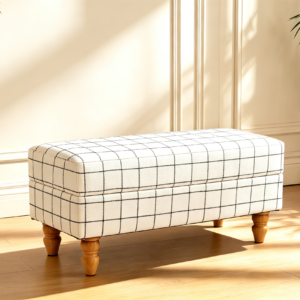 storage wood ottoman