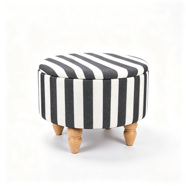 striped storage ottoman with luxury matching chair fuzhou victor furniture 2 striped storage ottoman with luxury matching chair fuzhou victor furniture 2