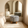 striped storage ottoman with luxury matching chair fuzhou victor furniture 3 striped storage ottoman with luxury matching chair fuzhou victor furniture 3