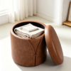 tan ottoman coffee table luxury round tufted leather storage stool 2032 tan ottoman coffee table luxury round tufted leather storage stool 2032