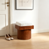 top1 cushioned ottomans modern wood storage luxury stool 1