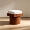 top1 cushioned ottomans modern wood storage luxury stool