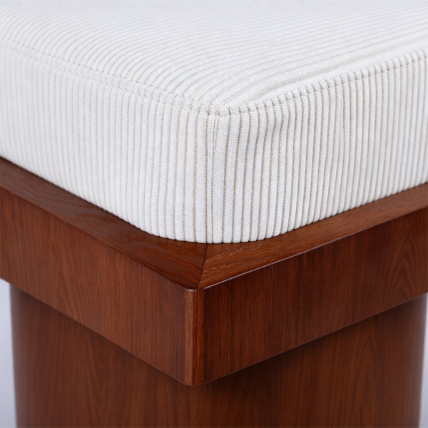 top1 cushioned ottomans modern wood storage luxury stool 2