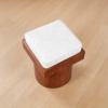 top1 cushioned ottomans modern wood storage luxury stool 5