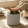 western ottoman round luxury fluted leather storage tray stool 2026 western ottoman round luxury fluted leather storage tray stool 2026