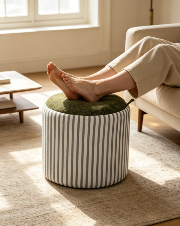 western ottoman round luxury fluted leather storage tray stool 2026 western ottoman round luxury fluted leather storage tray stool 2026