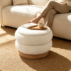 white pouf ottoman storage stool white pouf ottoman storage stool
