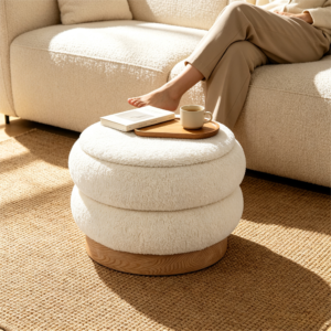 white pouf ottoman storage stool white pouf ottoman storage stool